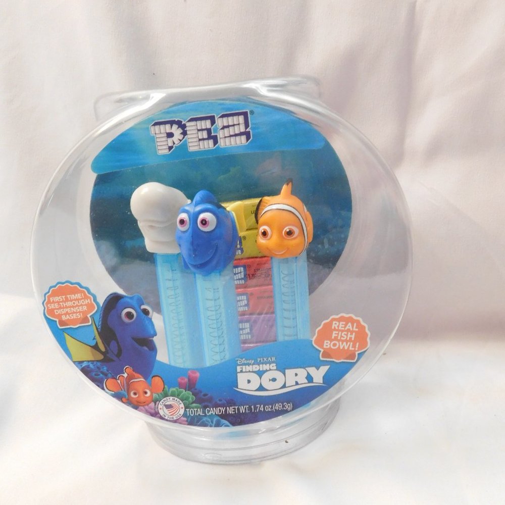 Pez Finding Dory Candy Fish Bowl Dispensers and Pez Candy